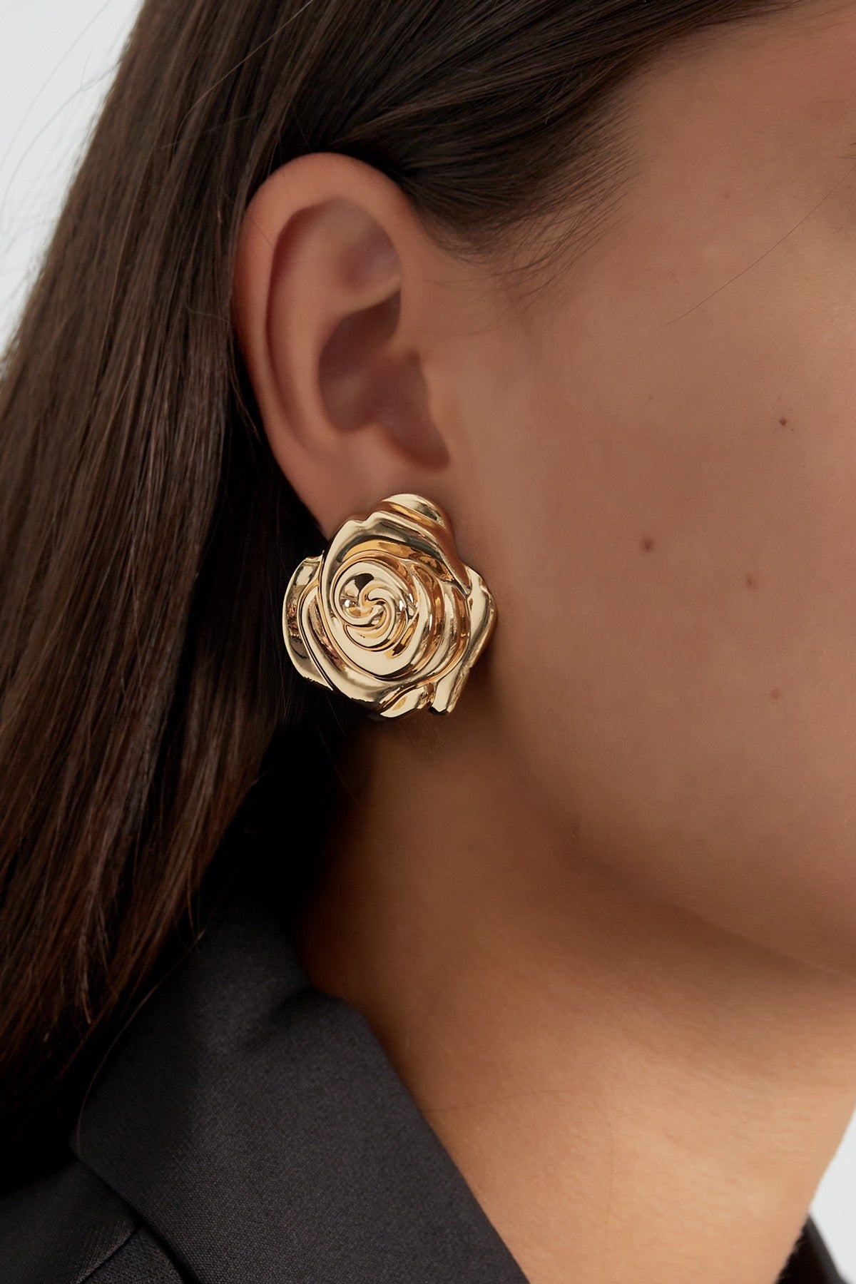 Boucle d’oreille rose sauvage
