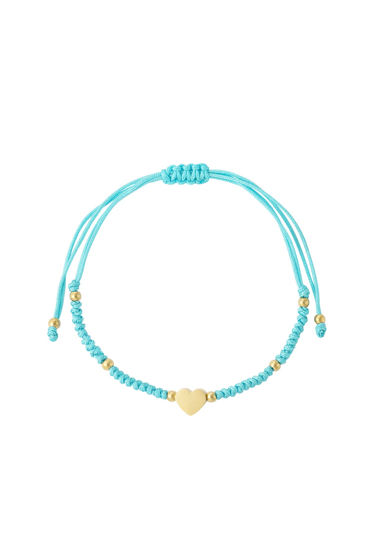 Bracelet tressé avec coeur