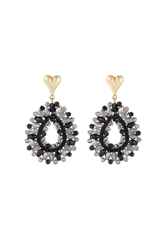 Boucles d'oreilles Love en perle