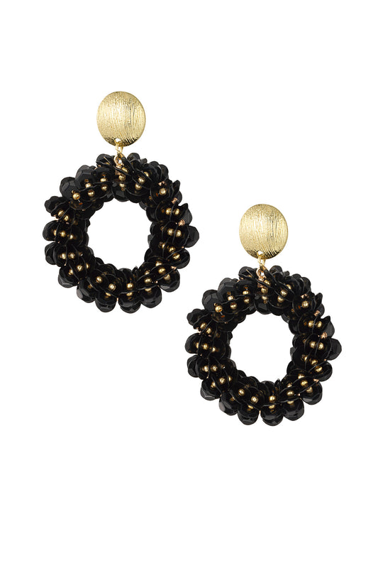 Boucles d'oreilles à paillettes scintillantes