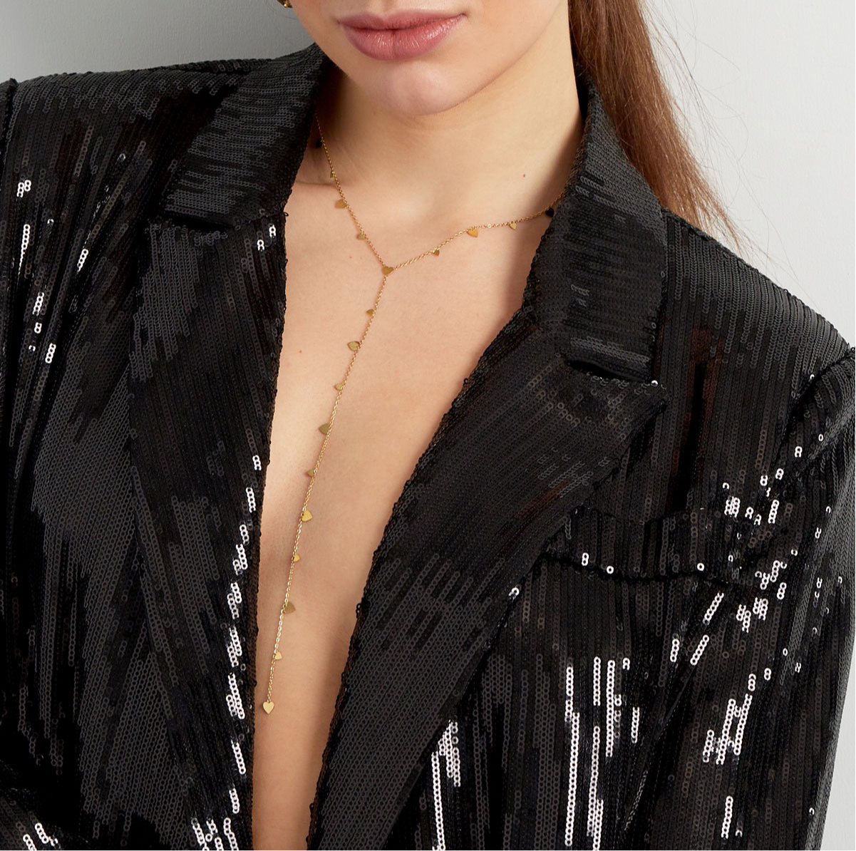 Collier avec pièces centrale
