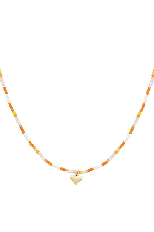 Collier de perles colorées
